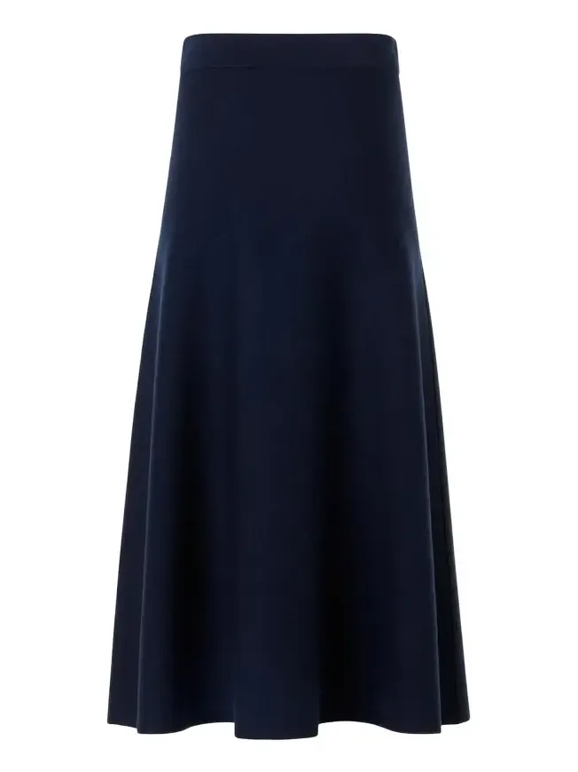 Stretch-Wool A-Line Midi Skirt Stretch-Wool A-Line Midi Skirt