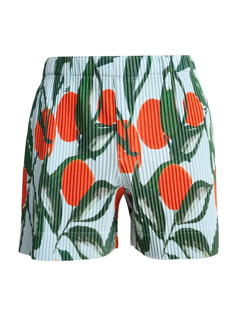 Homme Plissé Issey Miyake Men's Pleated Pull-On Shorts
