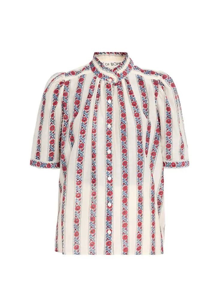 Winnie Roseband Puff-Sleeve Blouse Winnie Roseband Puff-Sleeve Blouse