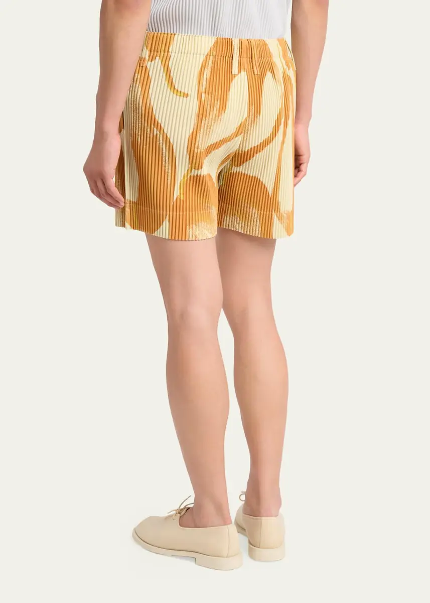 Homme Plissé Issey Miyake Men's Pleated Pull-On Shorts | Thumbnail 3 Homme Plissé Issey Miyake Men's Pleated Pull-On Shorts | Thumbnail 3