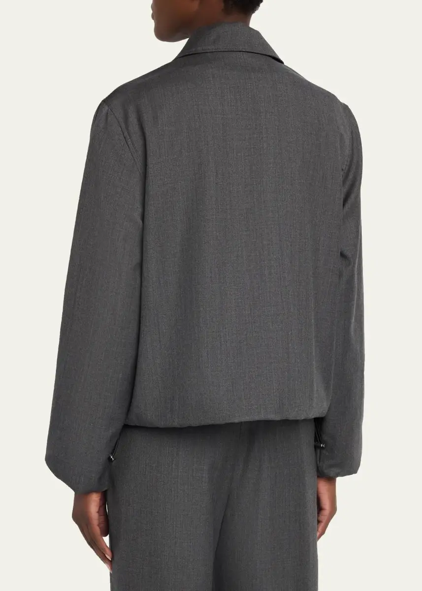 OFFICINE GÉNÉRALE Marla Wool-Cashmere Bomber Jacket | Thumbnail 3