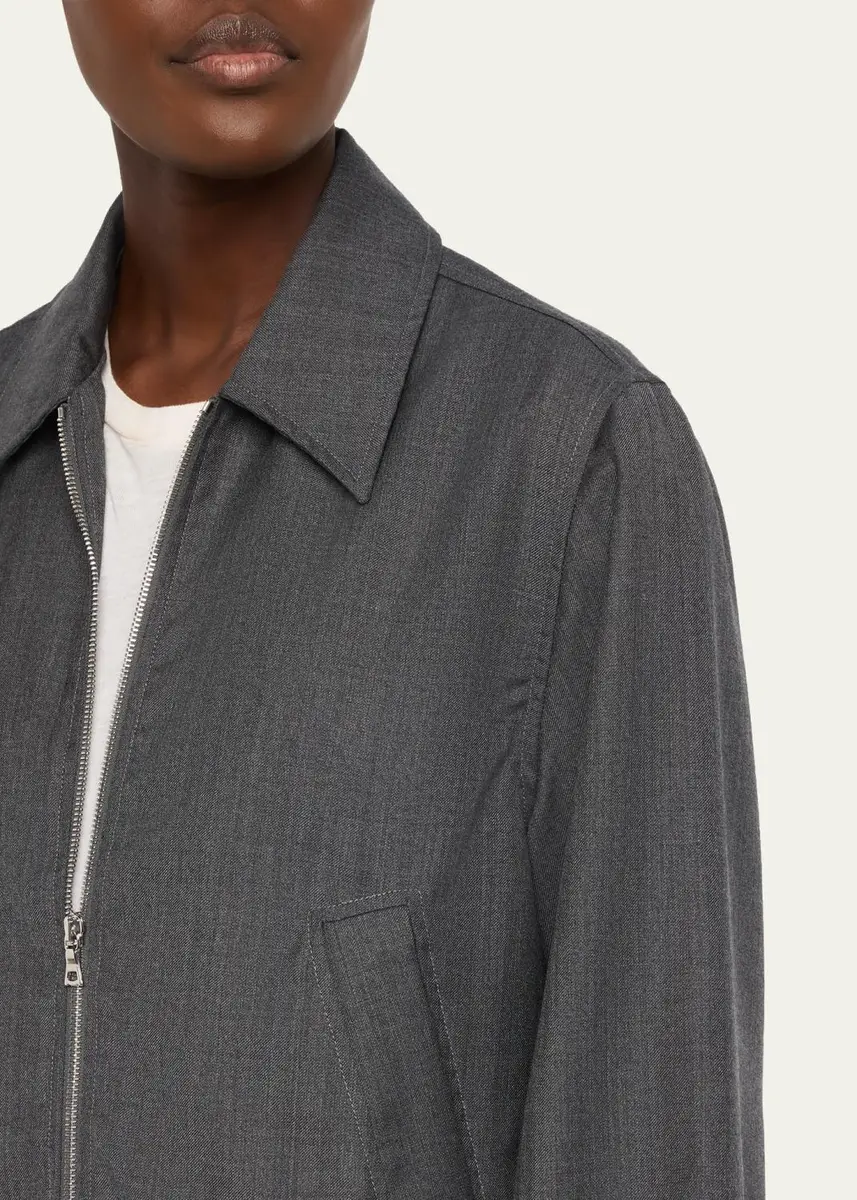 OFFICINE GÉNÉRALE Marla Wool-Cashmere Bomber Jacket | Thumbnail 5