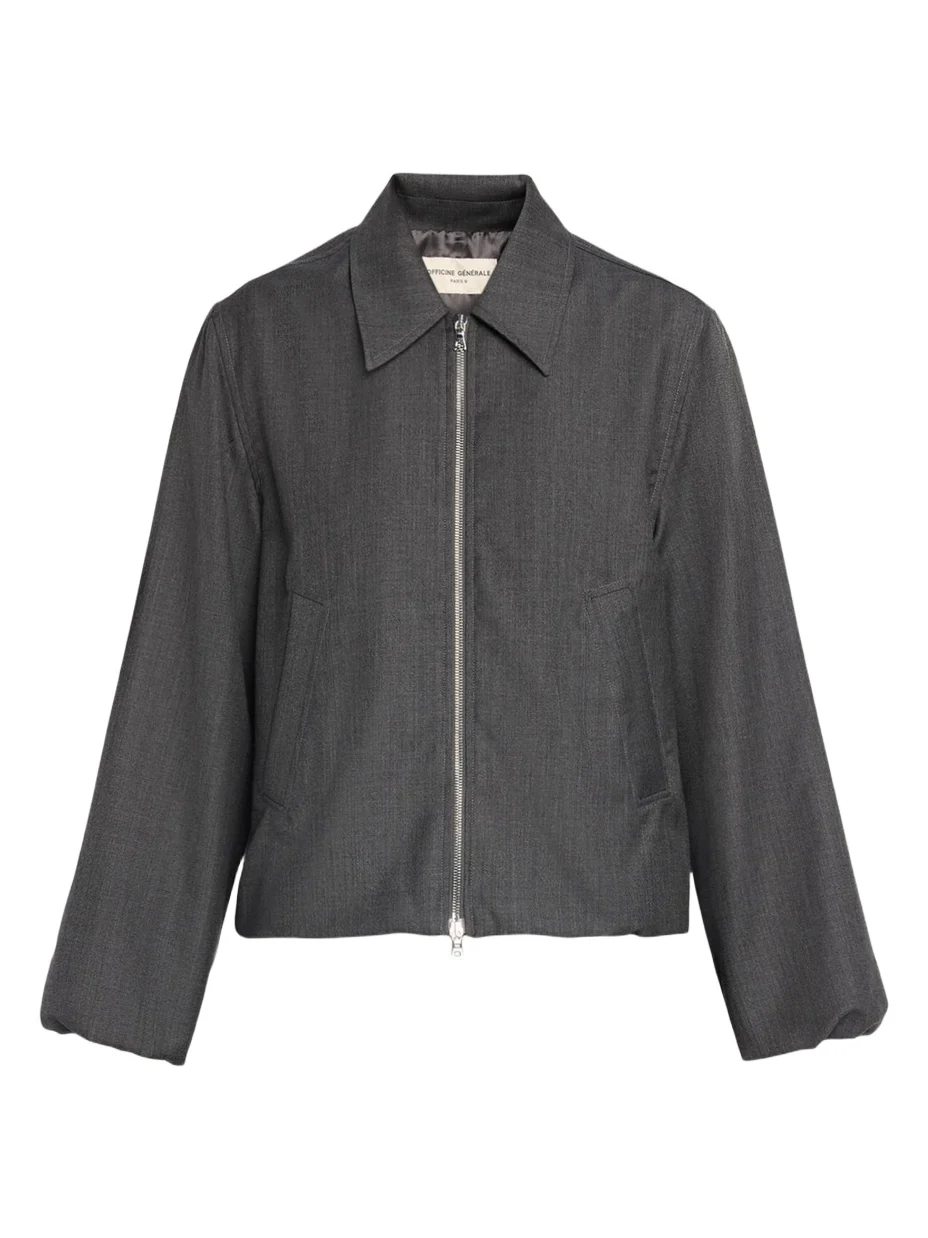 OFFICINE GÉNÉRALE Marla Wool-Cashmere Bomber Jacket