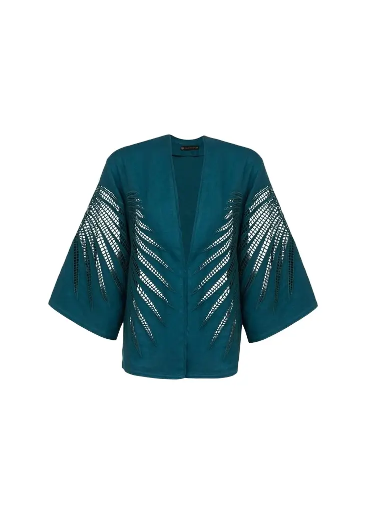 Vix Danna Eyelet Embroidered Kimono Coverup | Image 1 Vix Danna Eyelet Embroidered Kimono Coverup | Image 1