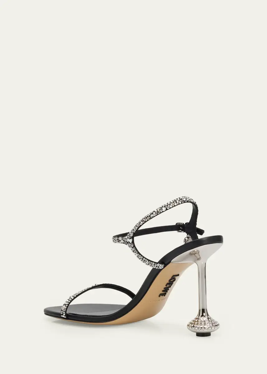 Loewe 90mm Toy Embellished Suede Sandals | Thumbnail 4