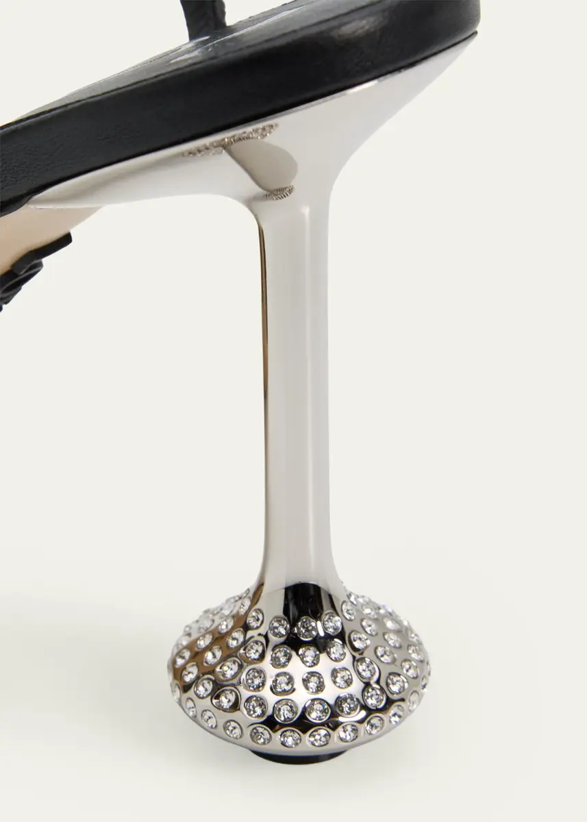 Loewe 90mm Toy Embellished Suede Sandals | Thumbnail 5