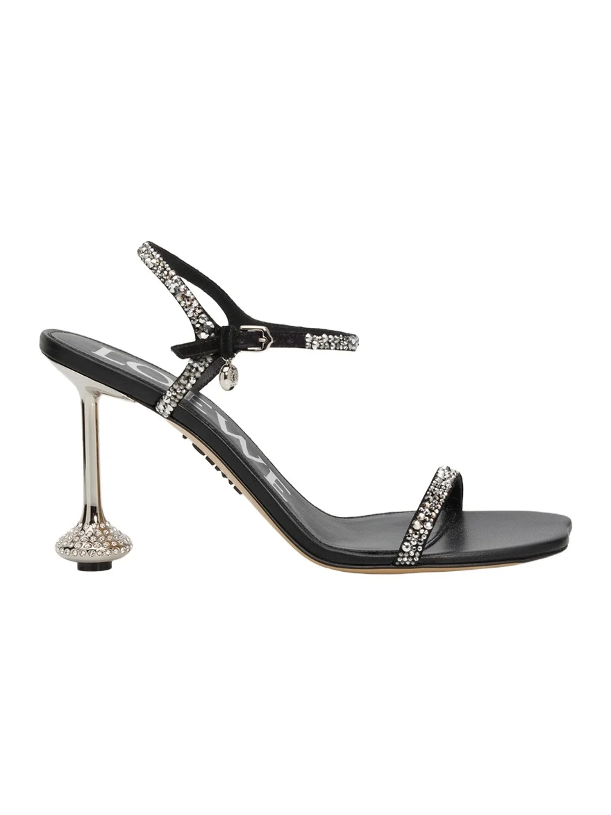 90mm Toy Embellished Suede Sandals 90mm Toy Embellished Suede Sandals
