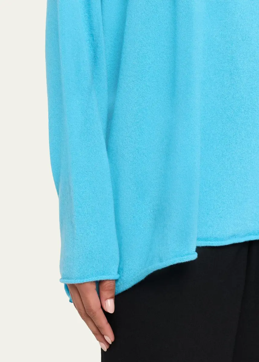 Eskandar Cashmere A-Line Bateau Neck Sweater - Long | Thumbnail 5 Eskandar Cashmere A-Line Bateau Neck Sweater - Long | Thumbnail 5