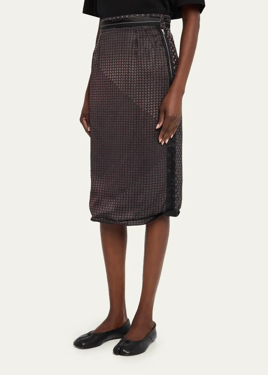MM6 MAISON MARGIELA Paisley Print Midi Pencil Skirt | Thumbnail 4 MM6 MAISON MARGIELA Paisley Print Midi Pencil Skirt | Thumbnail 4
