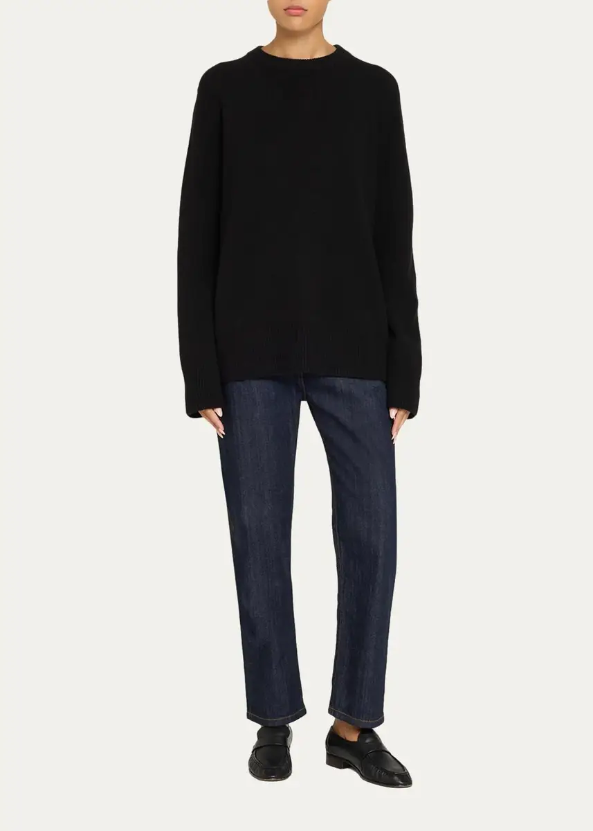 The Row Sibem Wool-Cashmere Crewneck Sweater | Thumbnail 2 The Row Sibem Wool-Cashmere Crewneck Sweater | Thumbnail 2
