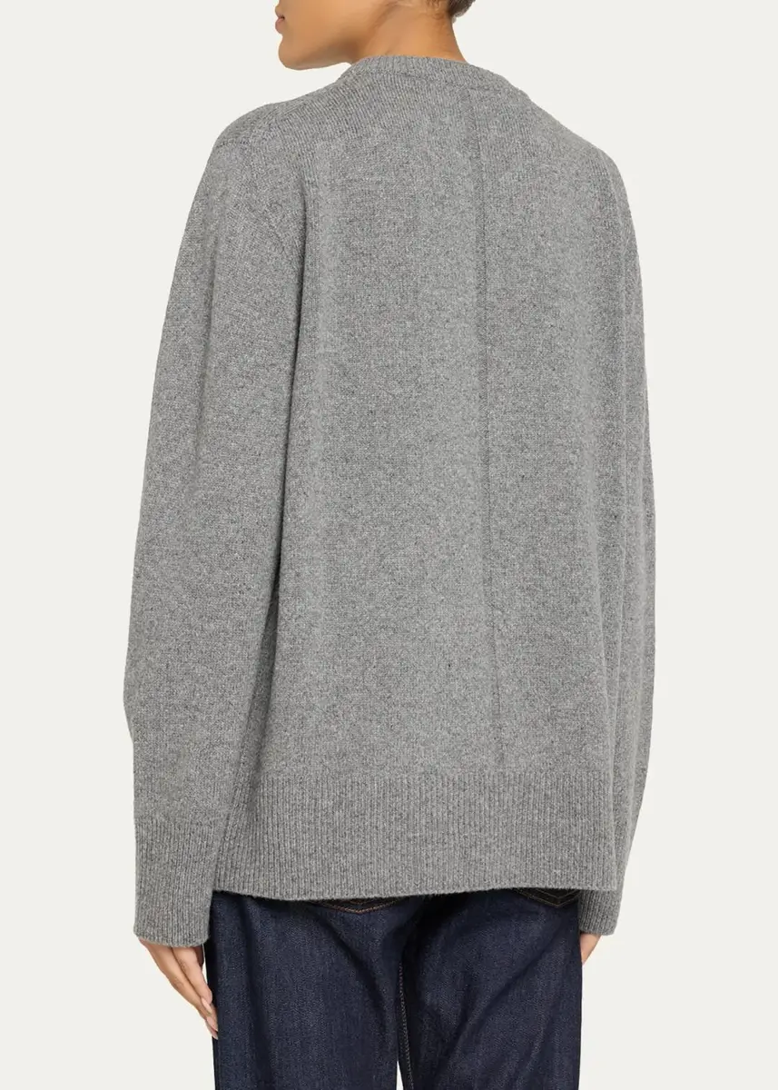 The Row Sibem Wool-Cashmere Crewneck Sweater | Thumbnail 8 The Row Sibem Wool-Cashmere Crewneck Sweater | Thumbnail 8