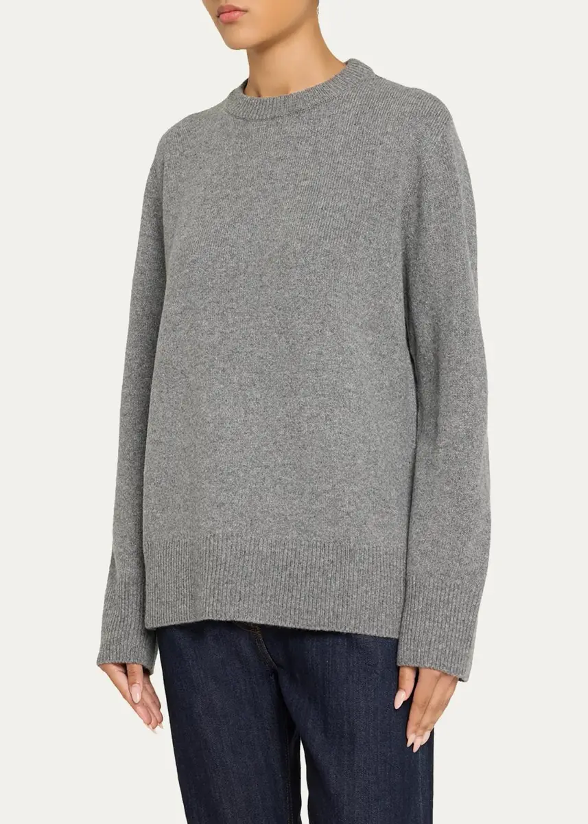 The Row Sibem Wool-Cashmere Crewneck Sweater | Thumbnail 9 The Row Sibem Wool-Cashmere Crewneck Sweater | Thumbnail 9
