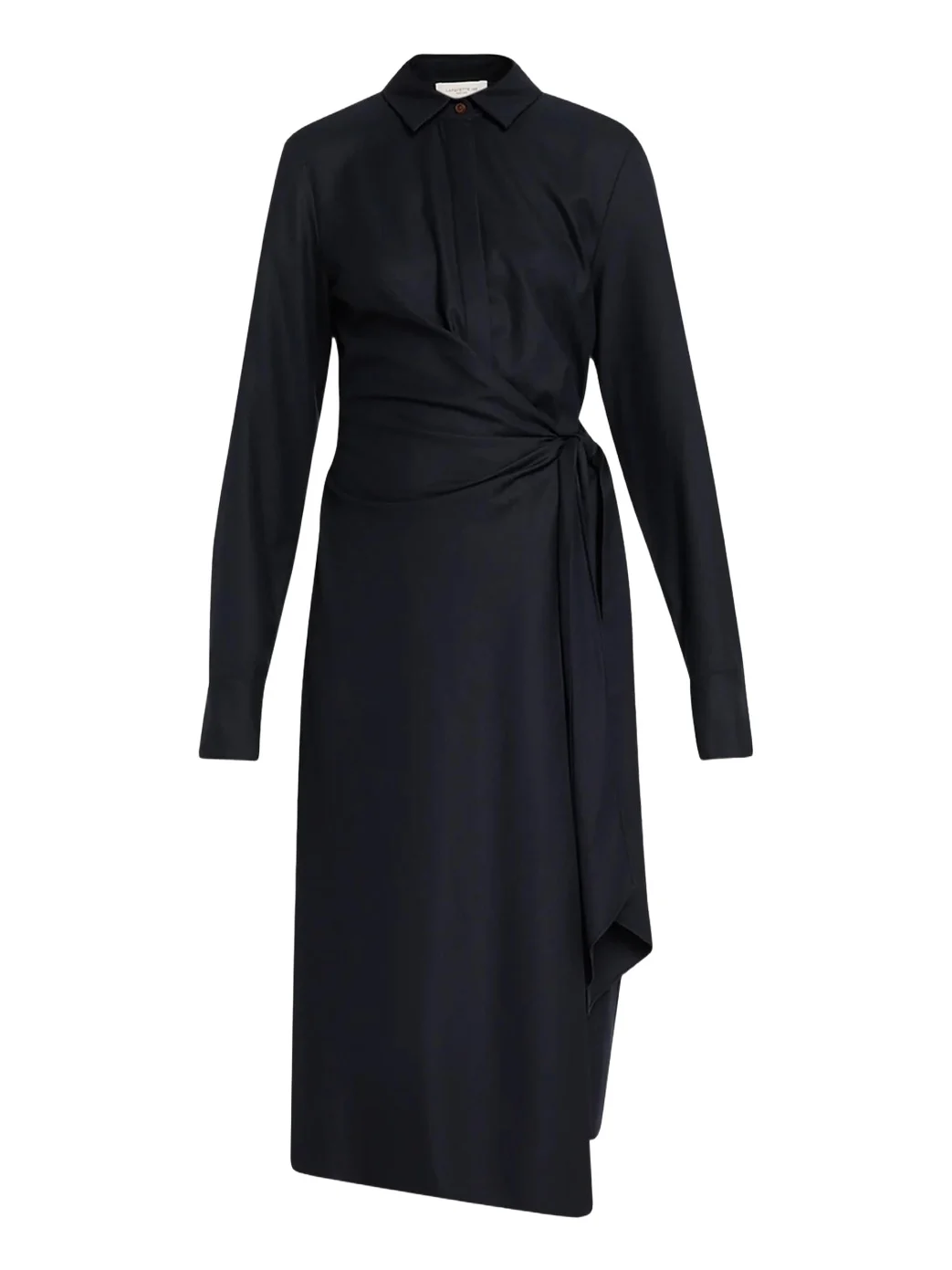 Lafayette 148 New York Wool Wrap Midi Shirtdress