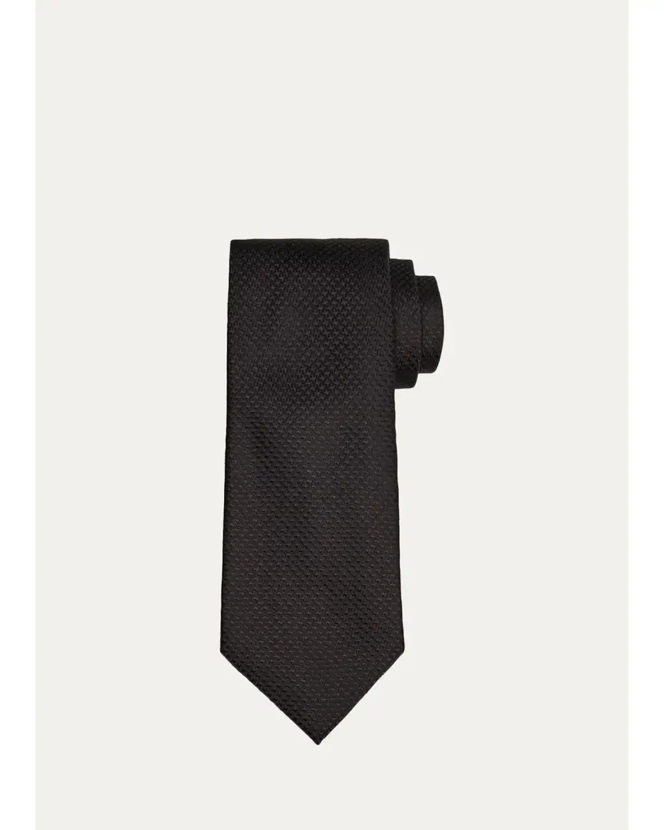 Tom Ford Men's Micro-Cross Silk Tie | Thumbnail 3 Tom Ford Men's Micro-Cross Silk Tie | Thumbnail 3