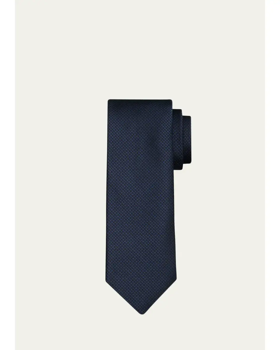 Tom Ford Men's Micro-Houndstooth Silk Tie | Thumbnail 2 Tom Ford Men's Micro-Houndstooth Silk Tie | Thumbnail 2