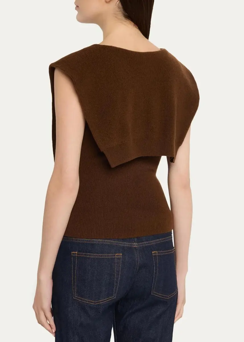 Cara Cara Ember Fitted V-Neck Combo Top | Thumbnail 3 Cara Cara Ember Fitted V-Neck Combo Top | Thumbnail 3