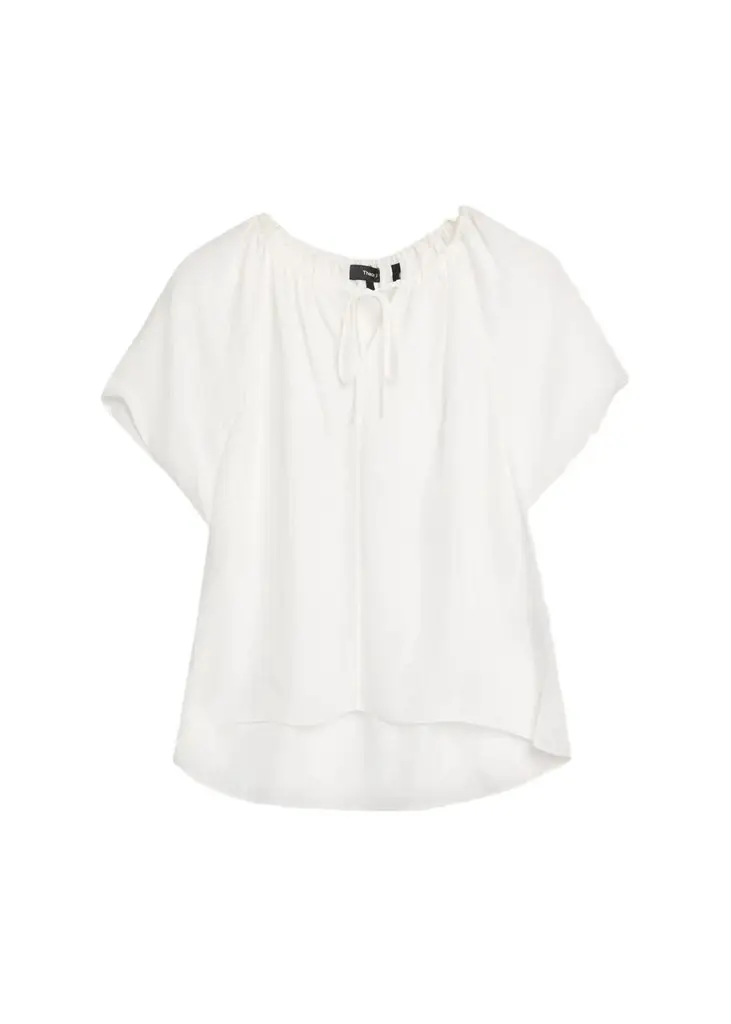 Theory Draped Front-Tie Blouse | Image 1 Theory Draped Front-Tie Blouse | Image 1