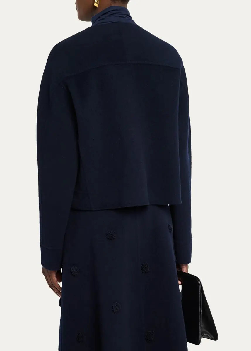 Lafayette 148 New York Crewneck Wool-Cashmere Jacket | Thumbnail 3