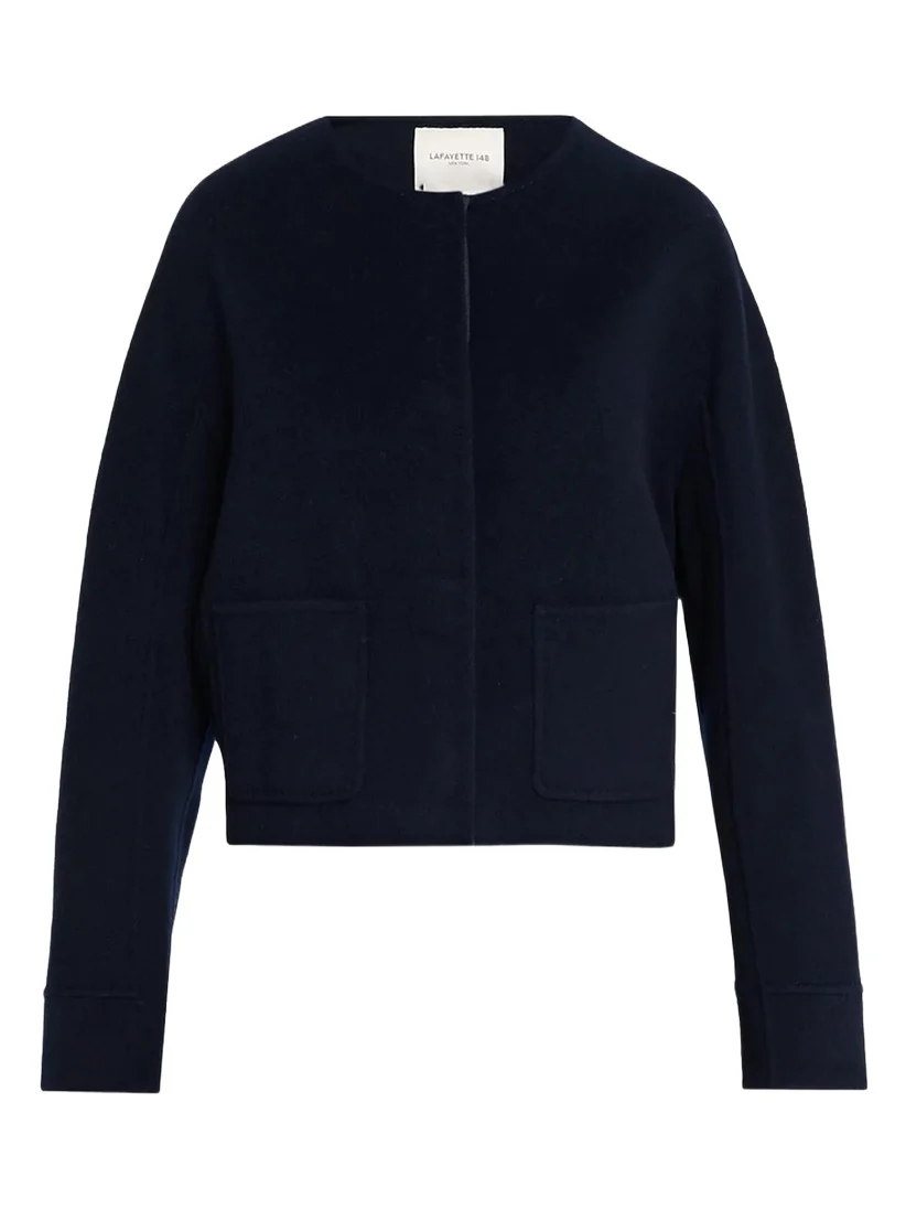 Crewneck Wool-Cashmere Jacket Crewneck Wool-Cashmere Jacket
