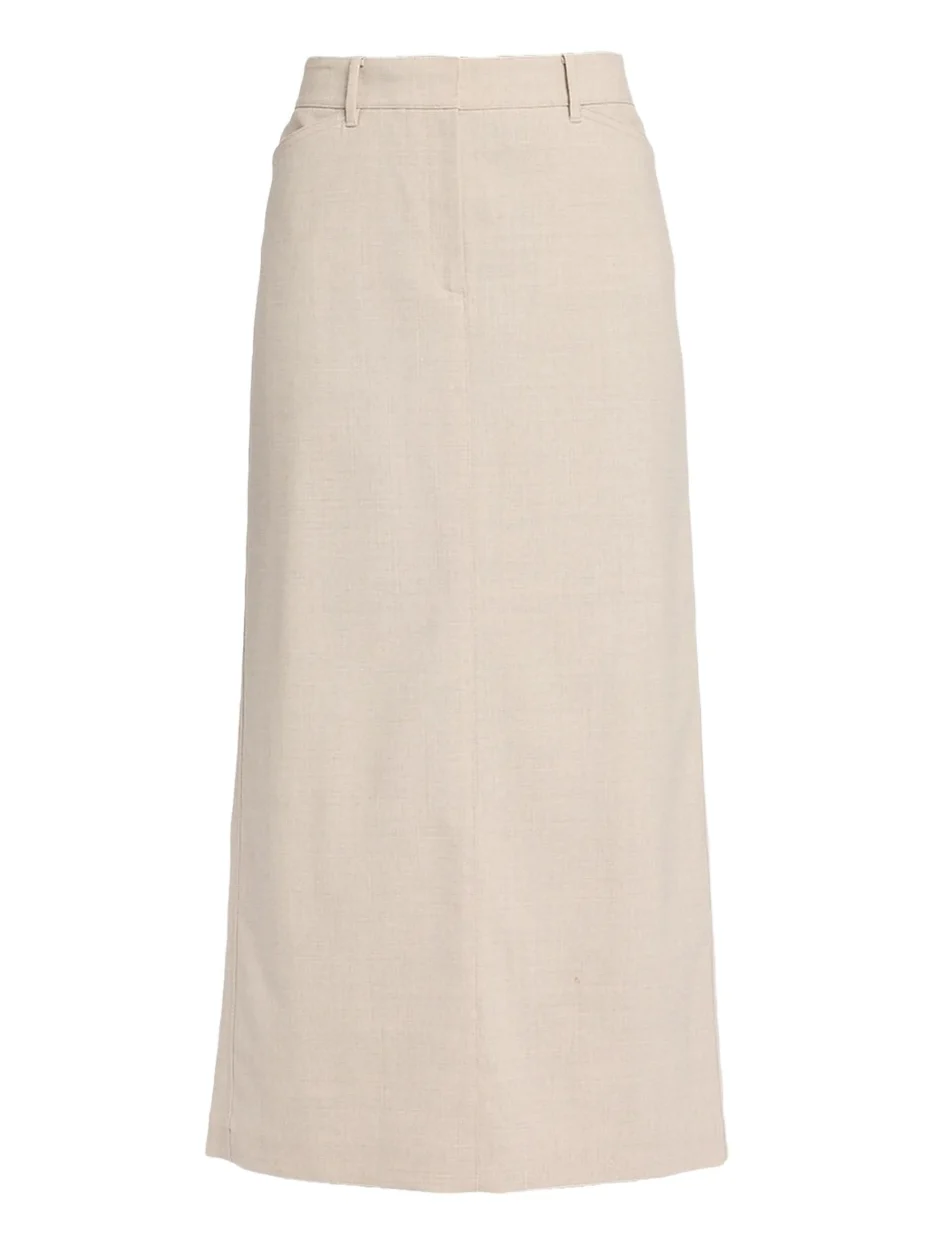 Lafayette 148 New York Stretch Wool Column Trouser Midi Skirt