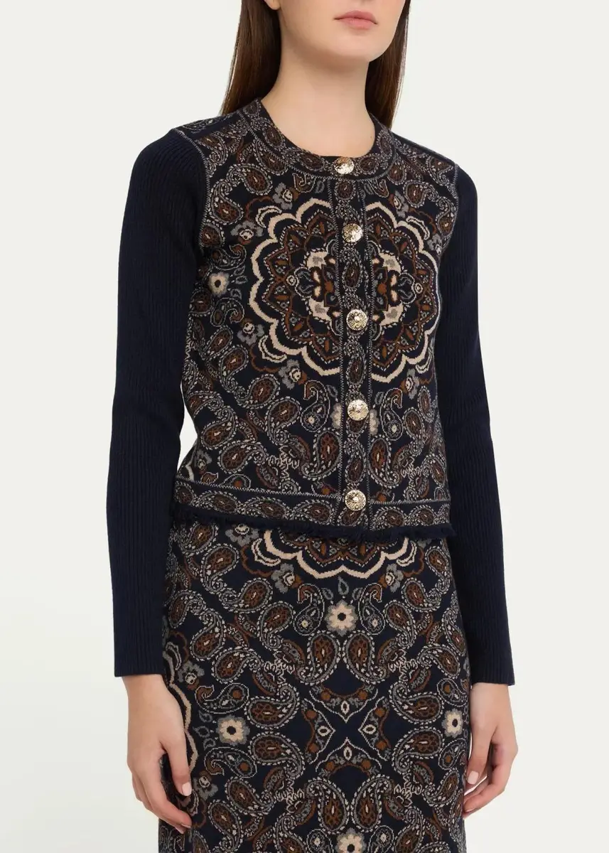 Cara Cara Alesia Paisley Jacquard Jacket | Thumbnail 4 Cara Cara Alesia Paisley Jacquard Jacket | Thumbnail 4
