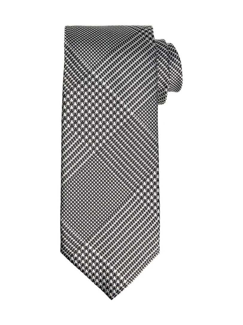 Tom Ford Men's Glen Plaid Linen Tie