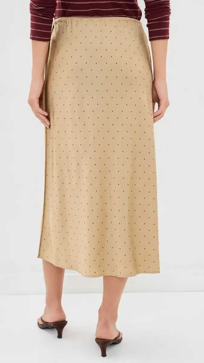 Vince Grid Dot Pull On Slip Skirt | Thumbnail 3