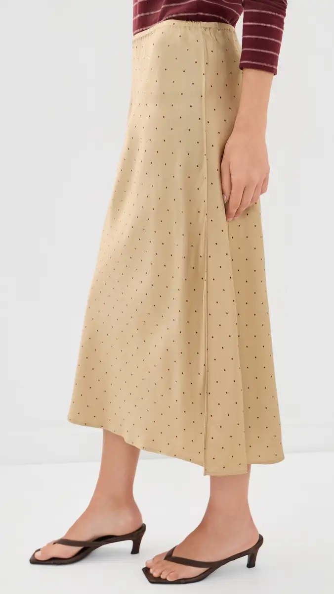 Vince Grid Dot Pull On Slip Skirt | Thumbnail 4