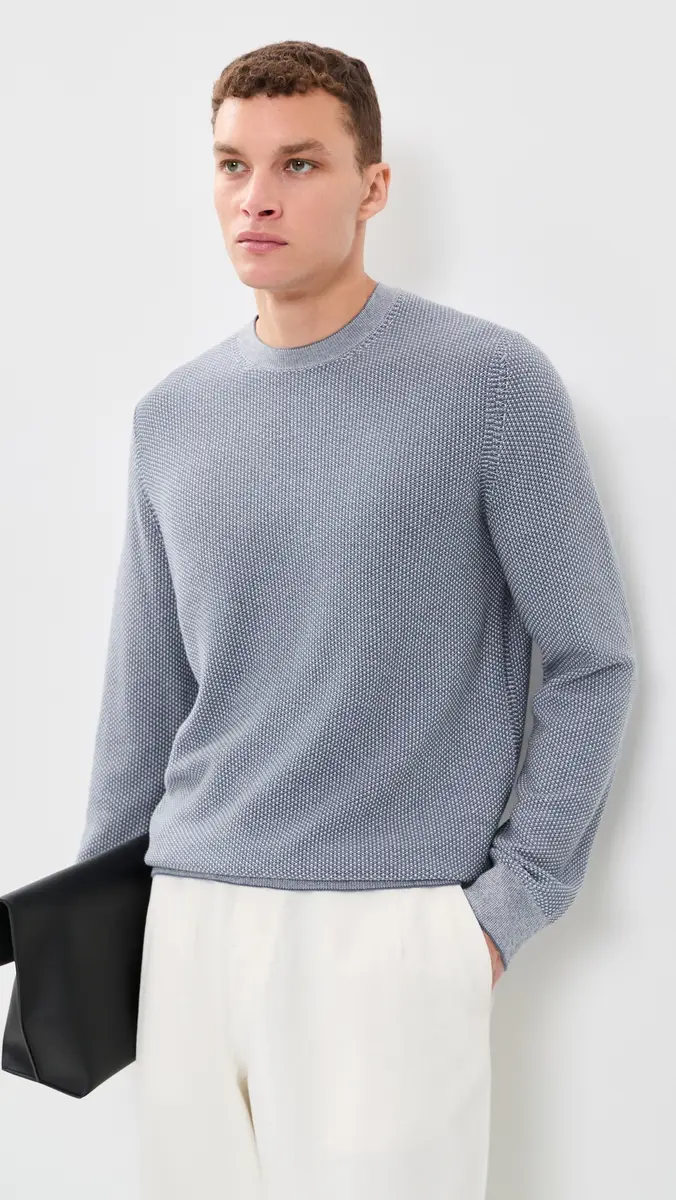 Vince Geo Jacquard Crew Neck Sweater | Thumbnail 2 Vince Geo Jacquard Crew Neck Sweater | Thumbnail 2