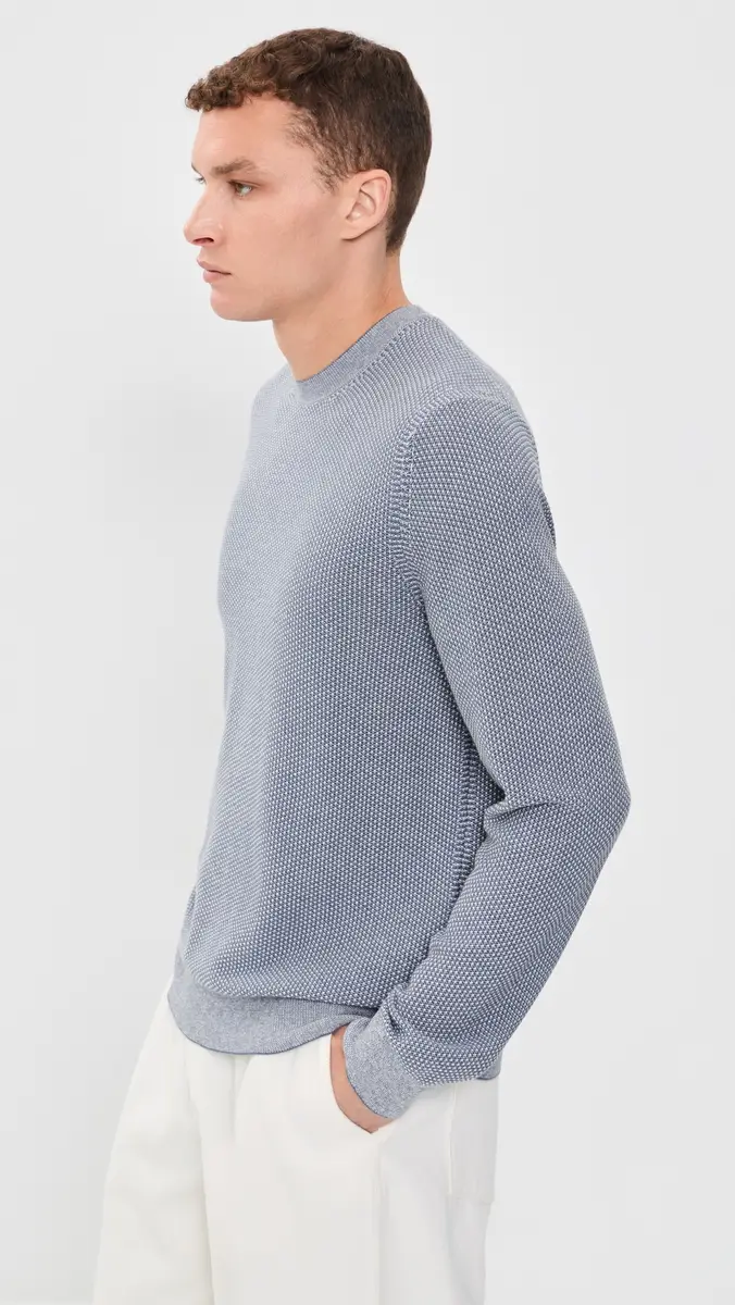 Vince Geo Jacquard Crew Neck Sweater | Thumbnail 4 Vince Geo Jacquard Crew Neck Sweater | Thumbnail 4