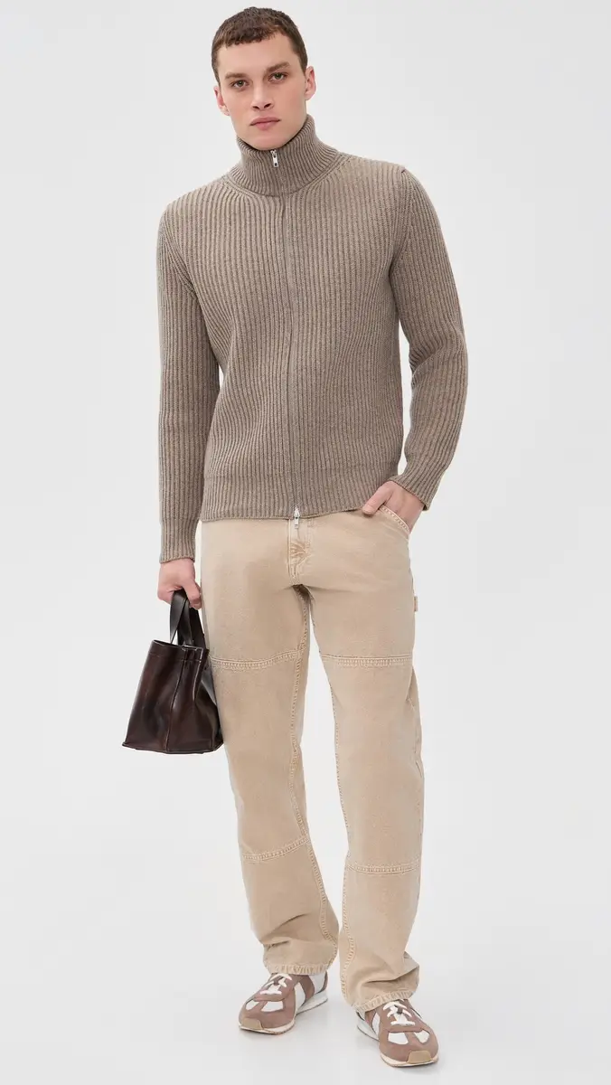 MM6 MAISON MARGIELA Full Zip Sweater | Thumbnail 5 MM6 MAISON MARGIELA Full Zip Sweater | Thumbnail 5