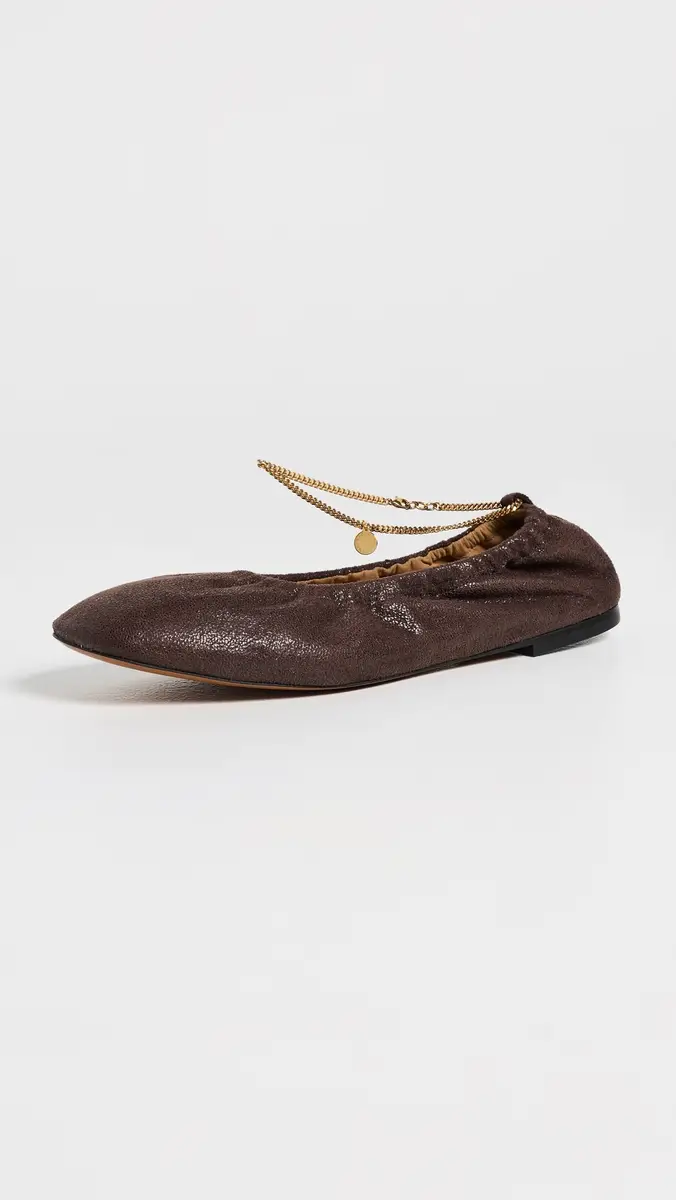 Stella McCartney Ballerina Shaggy Deer Faux Leather Flats | Thumbnail 2 Stella McCartney Ballerina Shaggy Deer Faux Leather Flats | Thumbnail 2
