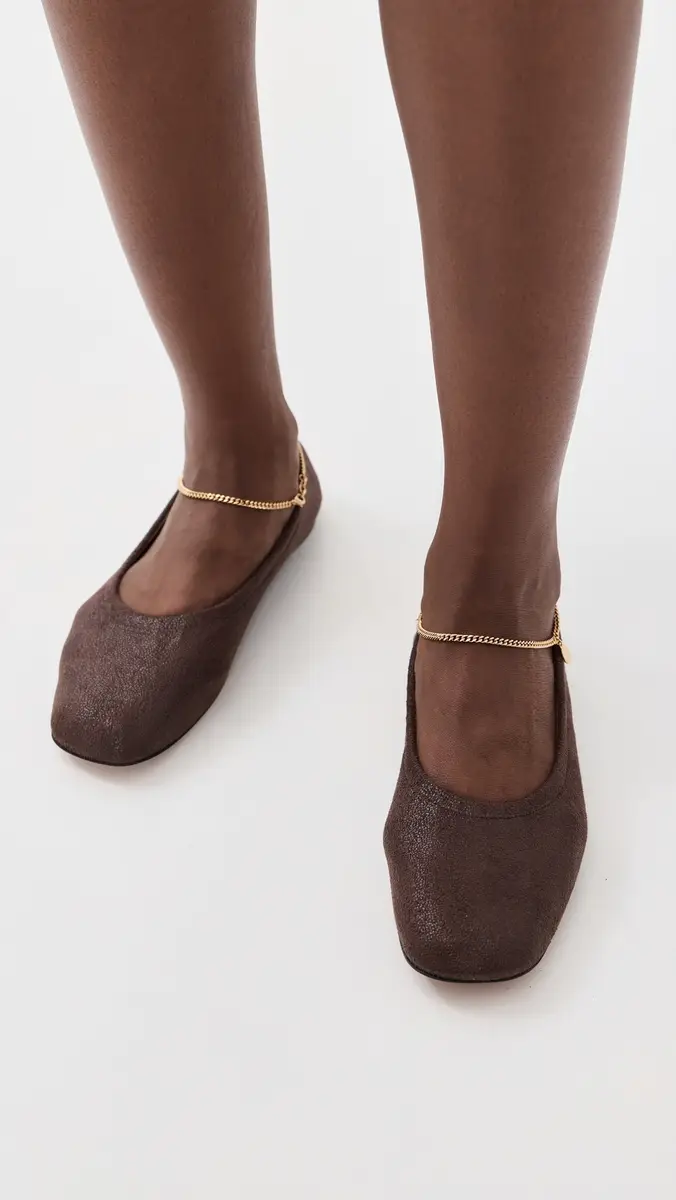 Stella McCartney Ballerina Shaggy Deer Faux Leather Flats | Thumbnail 3 Stella McCartney Ballerina Shaggy Deer Faux Leather Flats | Thumbnail 3