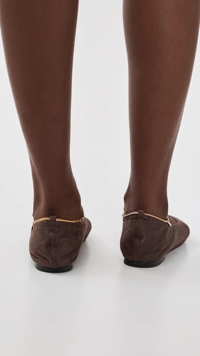 Stella McCartney Ballerina Shaggy Deer Faux Leather Flats | Thumbnail 4 Stella McCartney Ballerina Shaggy Deer Faux Leather Flats | Thumbnail 4