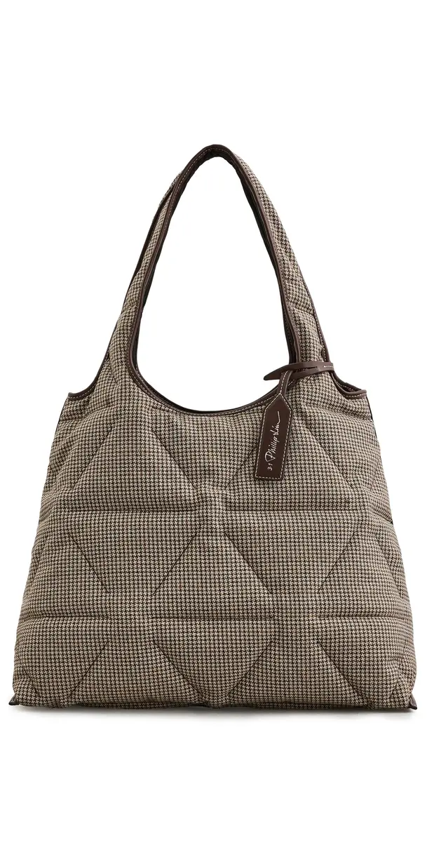 3.1 Phillip Lim Tweed Market Tote Brown Multi One Size | Image 1 3.1 Phillip Lim Tweed Market Tote Brown Multi One Size | Image 1