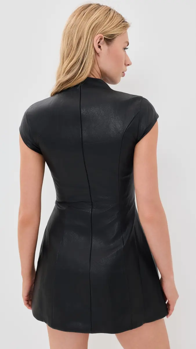 Bardot Delphi Faux Leather Mini Dress | Thumbnail 3 Bardot Delphi Faux Leather Mini Dress | Thumbnail 3