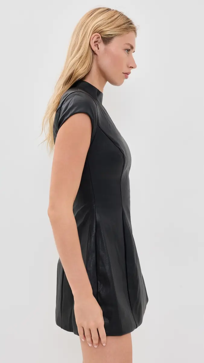 Bardot Delphi Faux Leather Mini Dress | Thumbnail 4 Bardot Delphi Faux Leather Mini Dress | Thumbnail 4