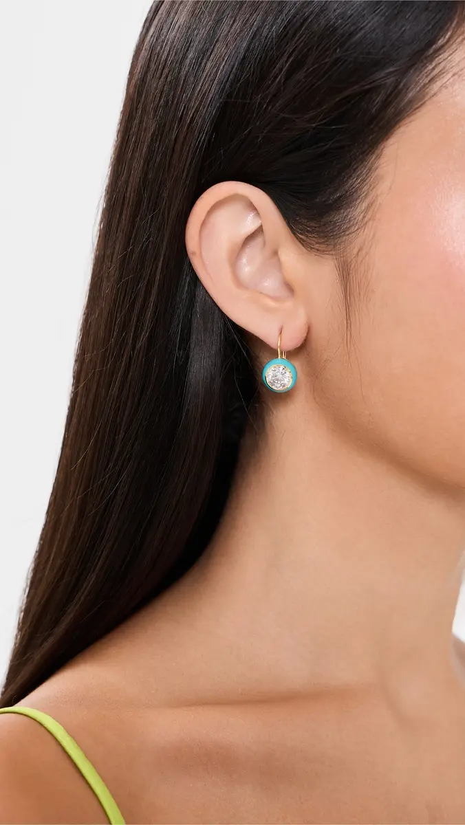HART Enamel Bezel Drop Earrings | Thumbnail 3 HART Enamel Bezel Drop Earrings | Thumbnail 3