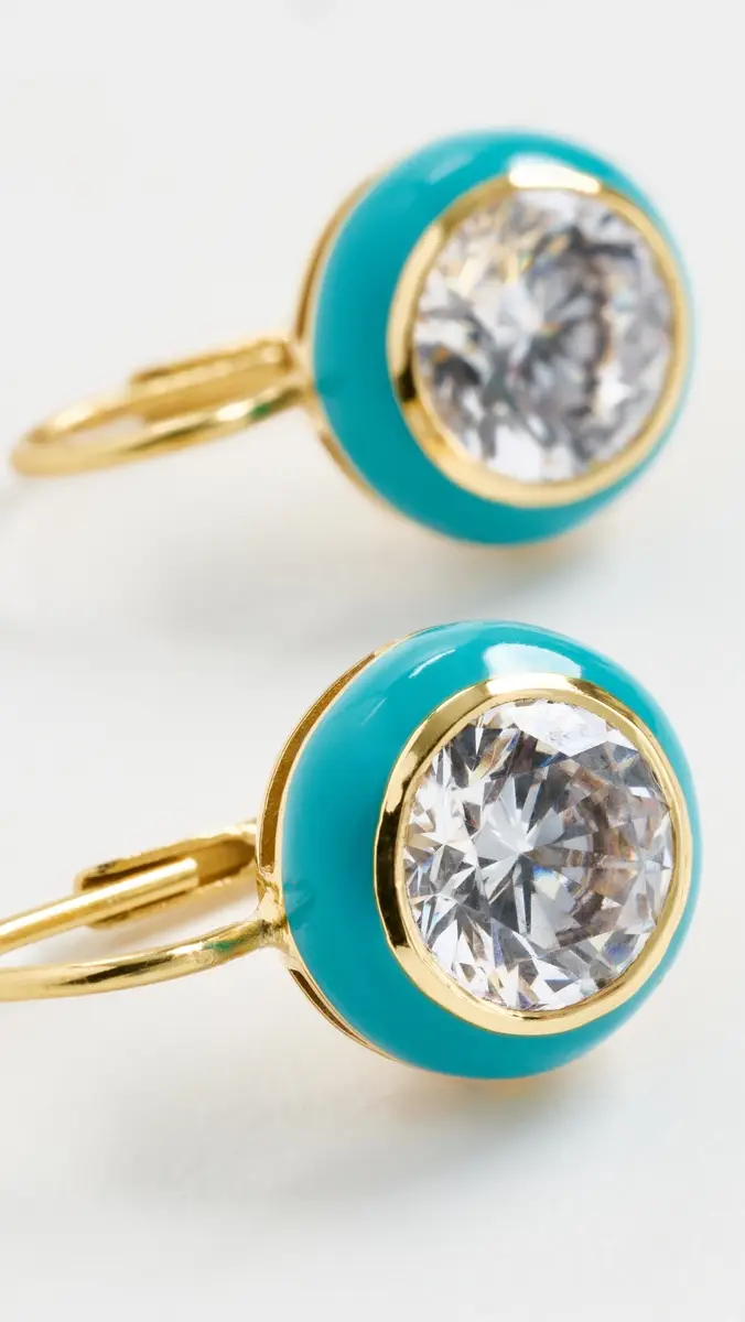 HART Enamel Bezel Drop Earrings | Thumbnail 4 HART Enamel Bezel Drop Earrings | Thumbnail 4