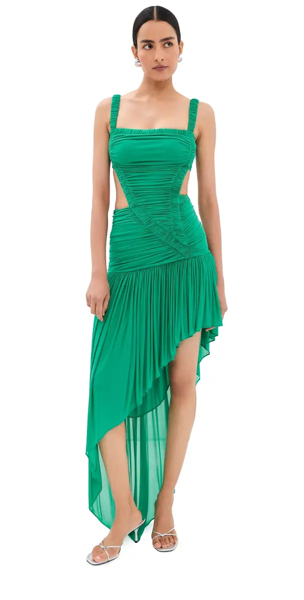 Christopher Esber Orion Separation Swept Gown Malachite | Image 1 Christopher Esber Orion Separation Swept Gown Malachite | Image 1