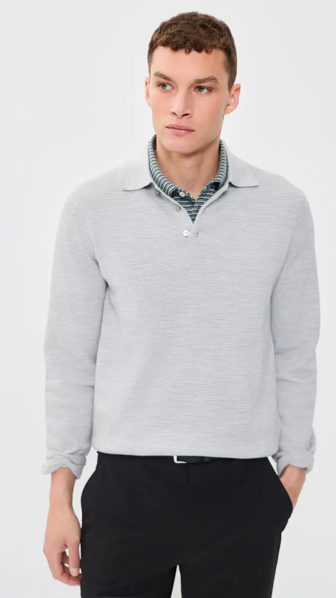 RLX Ralph Lauren Merino Coolmax Striped Polo Sweater | Thumbnail 2