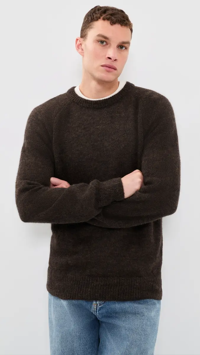 UNIVERSAL WORKS Lyon Alpaca Knit Crew Sweater | Thumbnail 2 UNIVERSAL WORKS Lyon Alpaca Knit Crew Sweater | Thumbnail 2