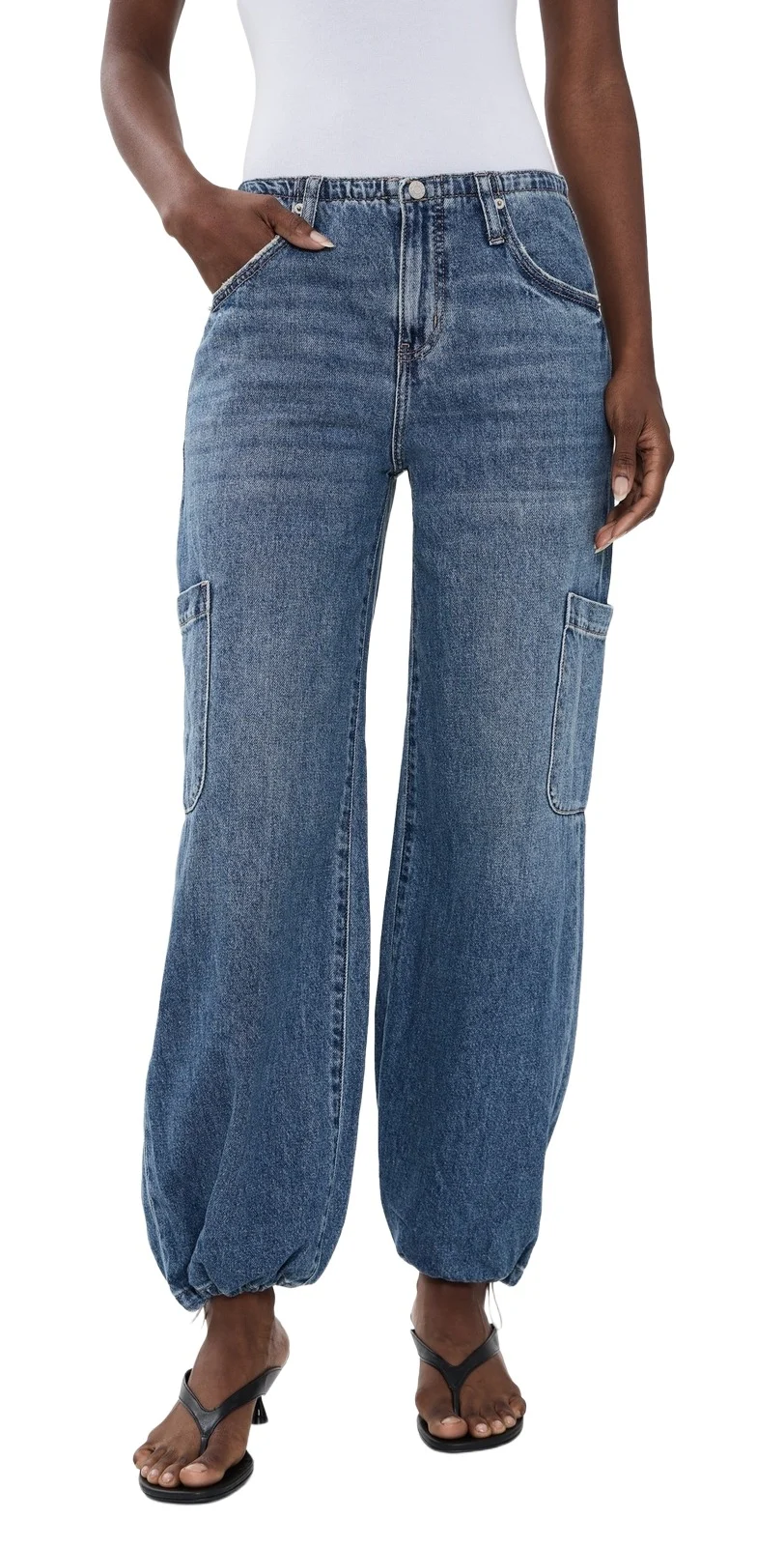 Mirage Mid Rise Cargo Jeans Mirage Mid Rise Cargo Jeans