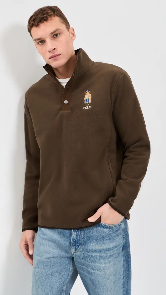 Polo Ralph Lauren Litchfield Bear Snap Mock Neck Pullover | Thumbnail 2 Polo Ralph Lauren Litchfield Bear Snap Mock Neck Pullover | Thumbnail 2