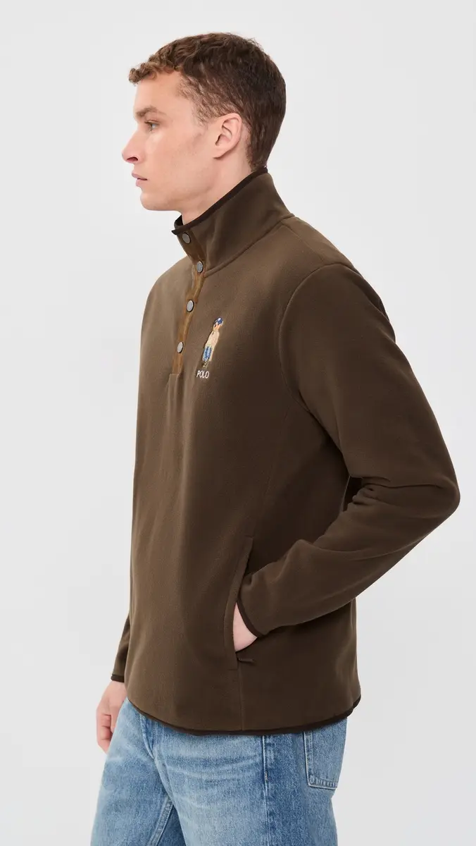 Polo Ralph Lauren Litchfield Bear Snap Mock Neck Pullover | Thumbnail 4 Polo Ralph Lauren Litchfield Bear Snap Mock Neck Pullover | Thumbnail 4