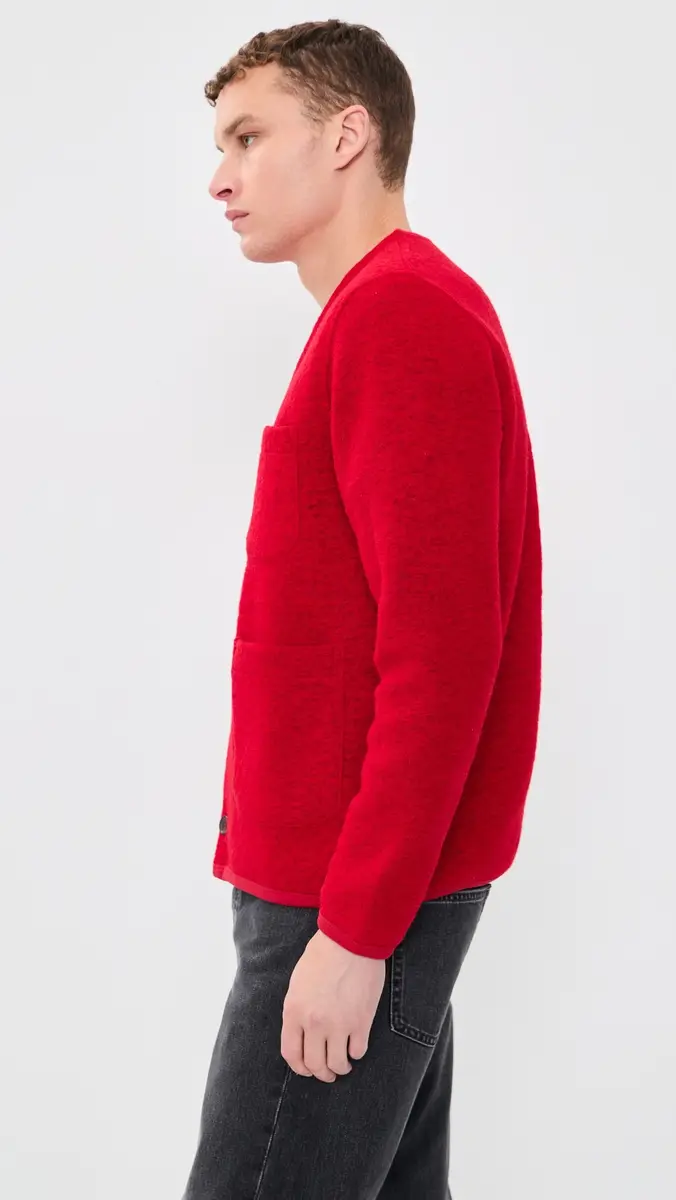 UNIVERSAL WORKS Wool Fleece Cardigan | Thumbnail 4 UNIVERSAL WORKS Wool Fleece Cardigan | Thumbnail 4