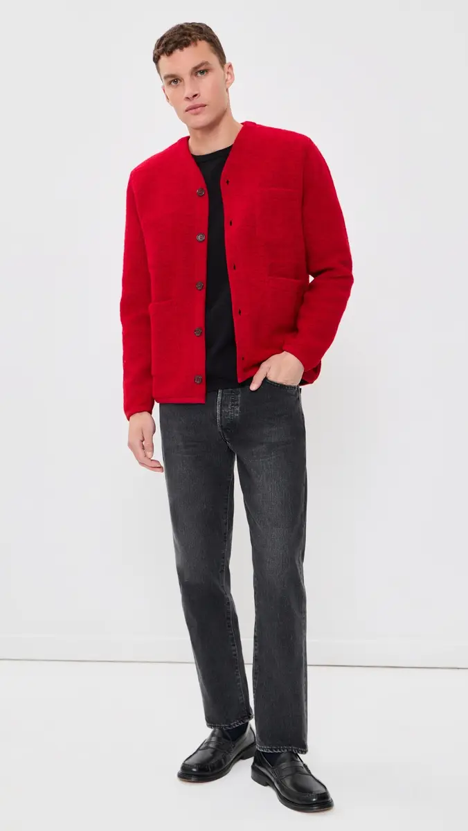UNIVERSAL WORKS Wool Fleece Cardigan | Thumbnail 5 UNIVERSAL WORKS Wool Fleece Cardigan | Thumbnail 5