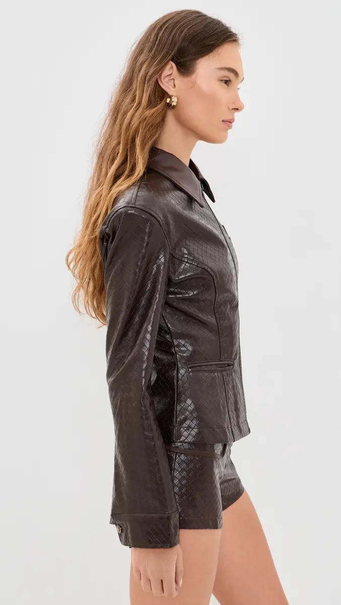 LIONESS Soho Faux Leather Jacket | Thumbnail 4