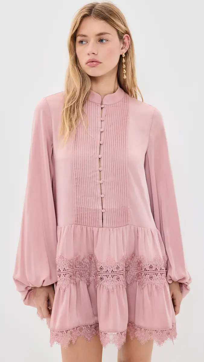 Bardot Antonia Lace Trim Mini Dress | Thumbnail 2