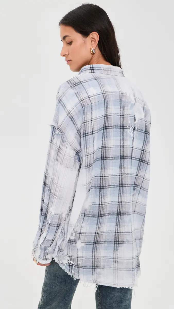 R13 Shredded Seam Button Down Shirt | Thumbnail 3 R13 Shredded Seam Button Down Shirt | Thumbnail 3